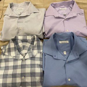 4 Perry Ellis Portofino Dress Shirts 15 1/2- 32/33